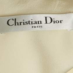 Christian Dior Cream Wool Flared Short Dress M