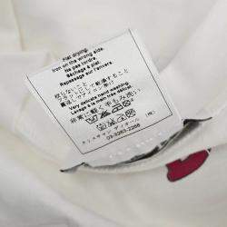 Dior White, Red Cotton T-Shirt Women Size 38