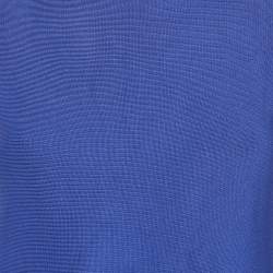 Dior Blue Knit Flared Sleeveless Top M
