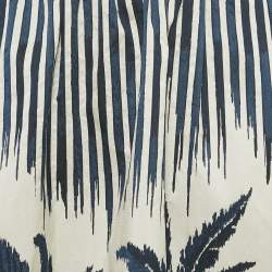 Dior Navy Blue Jacquard Midi Skirt S