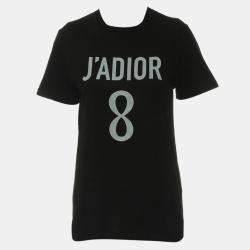 J'Adior 8 Printed Black T-Shirt Size S