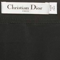 Christian Dior Black Wool Heart Pocket Detail Mini Skirt S
