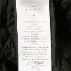 Pre Owned Christian Dior Black Technical Taffeta Oversized Macrocannage Cape S