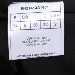 Pre Owned Dior Black Silk Pleated Midi Skirts S