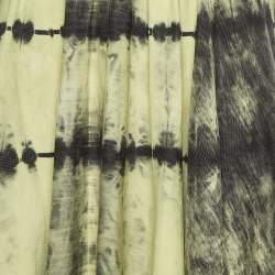 Pre Owned Dior Yellow Tie-Dye Cotton Long Skirt S