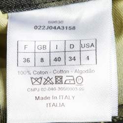 Pre Owned Dior Yellow Tie-Dye Cotton Long Skirt S