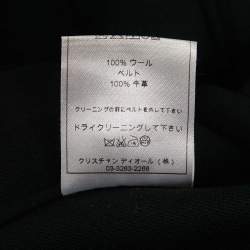 Pre Owned Christian Dior Grey Jacquard Blazer L