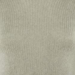 Pre Owned Dior Grey Cashmere J'adior8 Cropped Pullover S