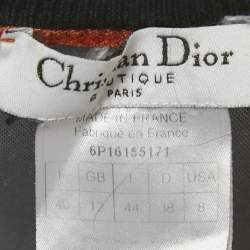 Pre Owned Christian Dior Vintage Navy Blue Jersey Flight Collection Tank Top M