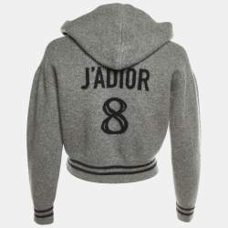 Pre Owned بلوفر ديور جادور 8 كشمير رمادي بقلنسوة متوسط