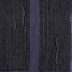 Pre Owned Dior Navy Blue Cotton Lace Trim Sleeveless Top S