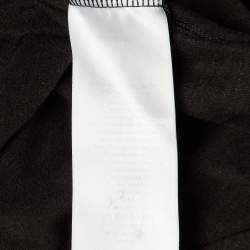 Pre Owned Dior Black Dior Addict Cotton & Linen Crew Neck T-Shirt S