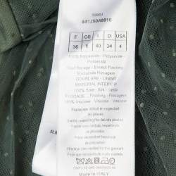 Pre Owned Dior Sage Green Plumetis Tulle Midi Skirt S