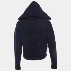 مملوكة مسبقًا Dior Navy Blue J'Adior 8 Cashmere Hooded Jumper S