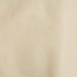 Pre Owned Christian Dior Cream Leather Shirring Hem Jacket M