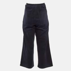 Pre Owned Dior Dark Blue Cotton Culottes M