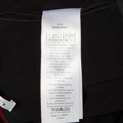 Pre Owned Dior Red Checked Tulle Strapless Bustier Dress M