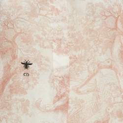Pre Owned Christian Dior Pink Toile de Jouy Voile Tunic S