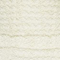 Pre Owned Dior Ecru White Patterned Cotton Blend Knit Midi Dress S