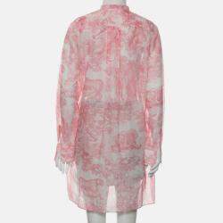 Pre Owned Dior Toile De Jouy Shirt Size M