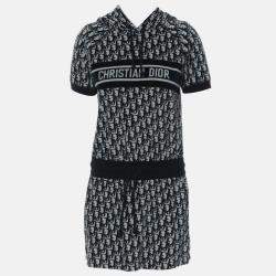 Pre Owned Dior Velour Hooded Dress Size XS