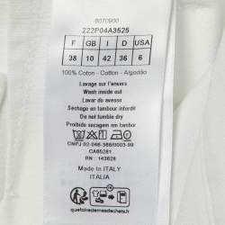 Pre Owned Dior White Denim Wide Leg Jeans M/Waist 29"