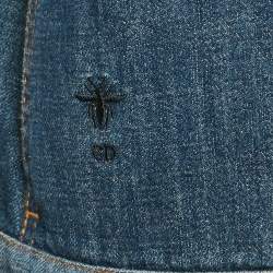 Pre Owned Dior Blue Denim Jacket and Pants Set M