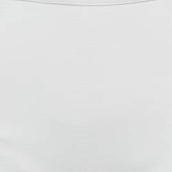 Pre Owned Christian Dior White Jersey Logo Waist Band J'adior Brief Shorts S