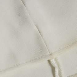 Pre Owned Dior White Jersey Logo Band Bralette Top L