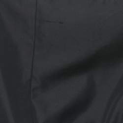 مملوكة مسبقًا Christian Dior Navy Blue Embellished Cotton Silk Blouse M