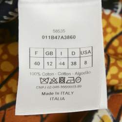 Pre Owned قميص كريستيان ديور قطني أخضر مطبوع مقاس متوسط - ميديم