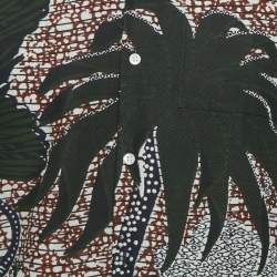 Pre Owned قميص كريستيان ديور قطني أخضر مطبوع مقاس متوسط - ميديم