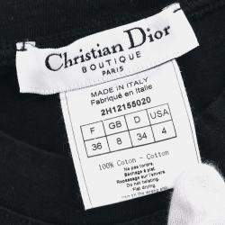 Pre Owned Christian Dior Black Short Sleeve T-shirt S