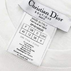 Pre Owned Christian Dior T-shirt White Size 40