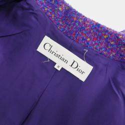 Pre Owned Christian Dior Coat Purple #M