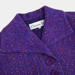 Pre Owned Christian Dior Coat Purple #M