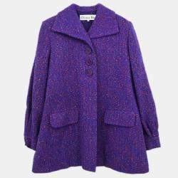Pre Owned Christian Dior Coat Purple #M