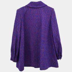 Pre Owned Christian Dior Coat Purple #M