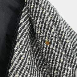 Pre Owned Christian Dior Setup Suit Jacket Skirt Black #36-38