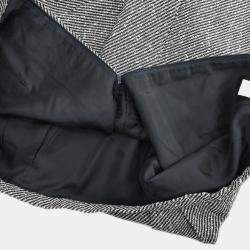 Pre Owned Christian Dior Setup Suit Jacket Skirt Black #36-38