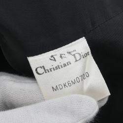 Pre Owned Christian Dior Setup Suit Jacket Skirt Black #36-38