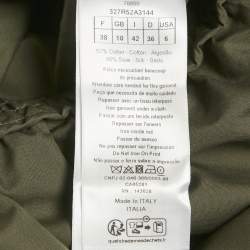 Pre Owned Children Dior Green Printed Cotton Mini Dress M