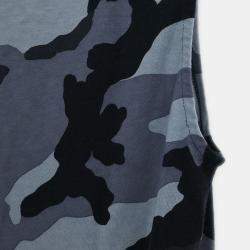 Pre Owned Christian Dior Sleeveless Tank Top Camouflage Gray #36