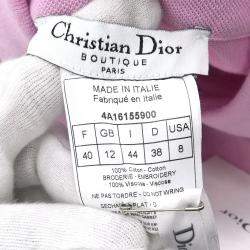 Pre Owned Christian Dior Short Sleeve Top Pink #44