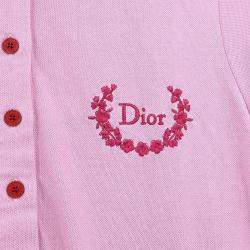 Pre Owned Christian Dior Short Sleeve Top Pink #44