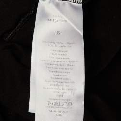 Pre Owned Dior Black J'Adior Print Cotton & Linen Crew Neck T-Shirt S 