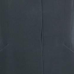 مملوكة مسبقًا Christian Dior Navy Blue Wool Sleeveless Mini Dress L