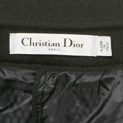 مملوكة مسبقًا تنورة ميدي شبك أسود كريستيان ديور مقاس وسط (ميديوم)