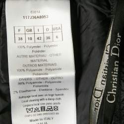 مملوكة مسبقًا تنورة ميدي شبك أسود كريستيان ديور مقاس وسط (ميديوم)