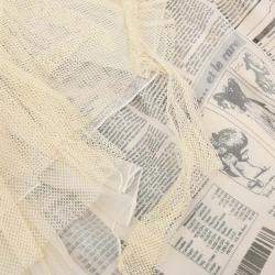 مملوكة مسبقًا Christian Dior Newspaper Dress White FR 38